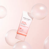 ProtoClinical k-beauty [MARY & MAY] Vegan Primer Glow Sun Cream SPF50+ PA++++ 50ml single sun cream package centered on a white background.