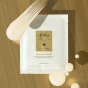 ProtoClinical k-beauty d'Alba Intensive Liftension Mask 35g X 20ea shown in green and pale packaging with a centered studio layout