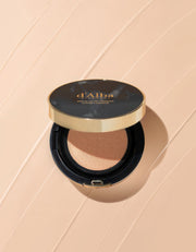 ProtoClinical k-beauty warm beige product graphic with a brown vertical center on a light background.