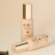 ProtoClinical k-beauty soft beige and peach beauty graphic on a light background.