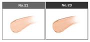 ProtoClinical k-beauty soft gray beauty graphic with a dark charcoal upper band above a pale lower background.