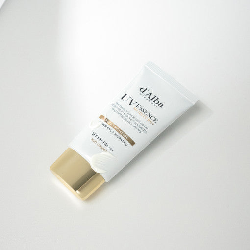 ProtoClinical k-beauty soft taupe beauty product silhouette with a pale center on a muted gray background.
