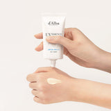 ProtoClinical k-beauty soft peach beauty graphic with a warm beige center on a light background.