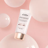 ProtoClinical k-beauty soft pink beauty graphic on a pale blush square background.