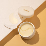 ProtoClinical k-beauty d'Alba White Truffle Intensive The Real Eye Patch 90g (68ea) shown in a square product detail graphic with beige, cream, and soft green color fields