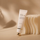ProtoClinical k-beauty d'Alba White Truffle Nourishing Hand Serum In Cream 30ml shown in a square detail graphic with red, cream, green, and gray panels