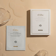ProtoClinical k-beauty d'Alba White Truffle Nourishing Treatment Mask 25ml X 20ea shown in a square layout with green, cream, and pink product-detail panels