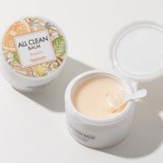 ProtoClinical k-beauty heimish All Clean Balm Mandarin 120ml single beige and sage cleansing balm package centered on a light background