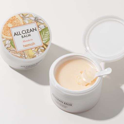 ProtoClinical k-beauty heimish All Clean Balm Mandarin 120ml single beige and sage cleansing balm package centered on a light background