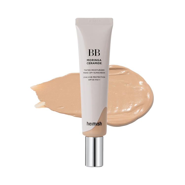 ProtoClinical k-beauty light medium beige makeup shade swatch on a light background.