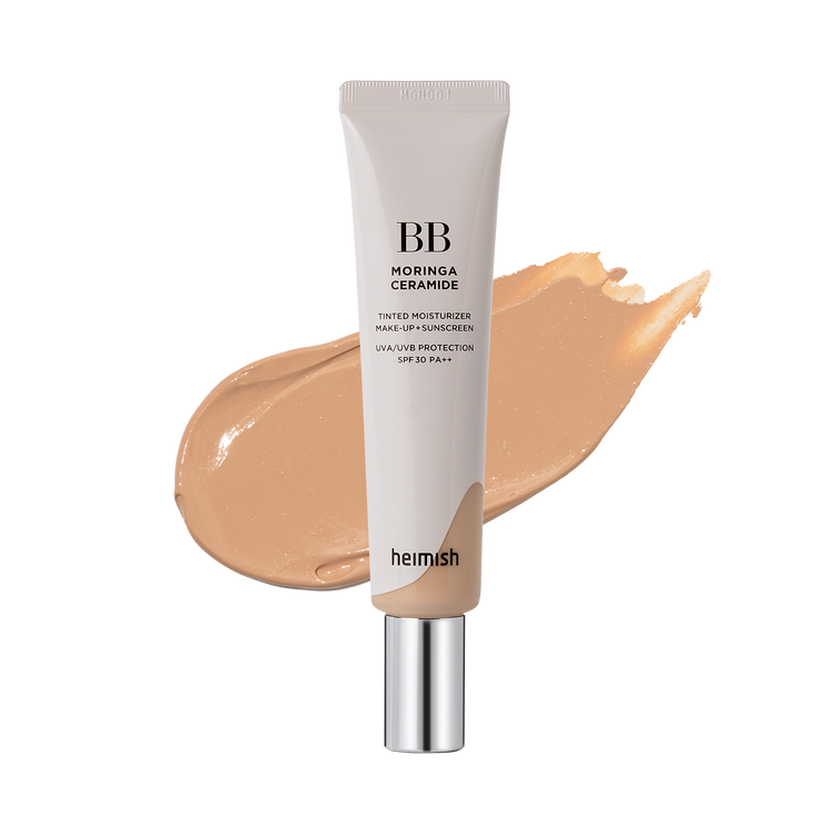ProtoClinical k-beauty medium beige makeup shade swatch on a light background.