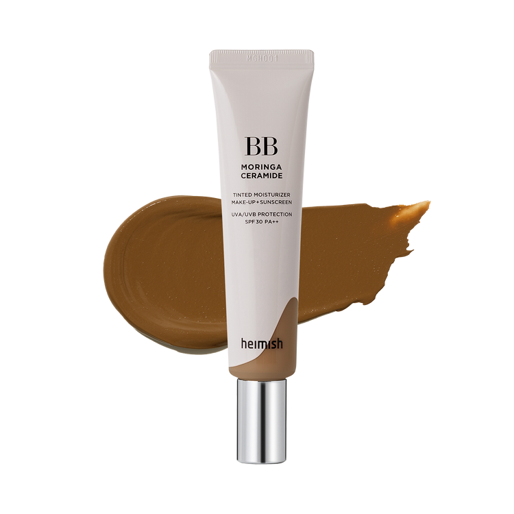 ProtoClinical k-beauty blended taupe and beige makeup shade swatch on a light background.