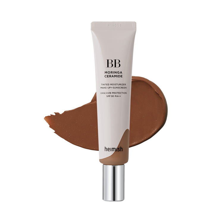 ProtoClinical k-beauty deep espresso makeup shade swatch on a light background.