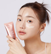 ProtoClinical k-beauty MEDICUBE: Collagen Firming Sun Cream (50ml) single rose-gold tube centered in a square product graphic on a light background