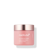 ProtoClinical k-beauty MEDICUBE: Collagen Jelly Cream (50ml) single upright pale pink cream container centered on a white background.