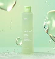 ProtoClinical k-beauty MEDICUBE: Exosome Cica Toner (210ml) single upright pale green toner bottle centered on a light background