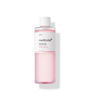 ProtoClinical k-beauty MEDICUBE: PDRN Pink Cica Soothing Toner (250ml) shown as a single upright pale pink toner bottle centered on a white background.