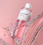 ProtoClinical k-beauty MEDICUBE: PDRN Pink Cica Soothing Toner (250ml) shown as a single upright pale pink toner bottle centered on a white background.
