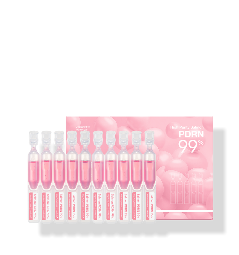 ProtoClinical k-beauty MEDICUBE: PDRN Pink One Day Serum 1box(1.5ml*) (10Units) single upright pink serum package centered on a light background