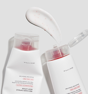 ProtoClinical k-beauty medicube Red Clear Capsule Body Lotion 230ml single upright pale pink lotion bottle on a light background