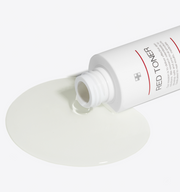 ProtoClinical k-beauty medicube Red Toner Plus 2.0 200ml shown as a single upright pale pink toner bottle centered on a white background.
