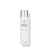 ProtoClinical k-beauty medicube Red Toner Plus 2.0 200ml shown as a single upright pale pink toner bottle centered on a white background.