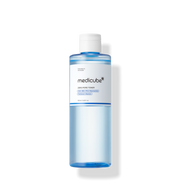 ProtoClinical k-beauty MEDICUBE: Zero Pore Toner (250ml) single upright translucent blue toner bottle with a white cap and white label