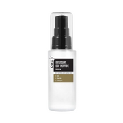 ProtoClinical k-beauty slim dark beauty product silhouette on a clean white background with soft peach side accents.