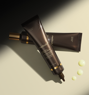 ProtoClinical k-beauty MEDICUBE: Deep Vita A Retinol Serum (30ml) single upright beige serum bottle with a dark cap on a muted sage gray background