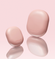ProtoClinical k-beauty MEDICUBE: Pro Glutathione Glow Cushion Spf50 (15g) soft pink beauty graphic on a light blush background.