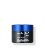 ProtoClinical k-beauty MEDICUBE: Zero Pore One Day Cream (50ml) single blue-gray cream jar centered on a clean white background