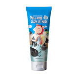 ProtoClinical k-beauty Elizavecca Milky Piggy Hell-Pore Clean Up Mask 100ml single tall light blue container centered on a white background with warm peach side accents
