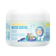 ProtoClinical k-beauty Elizavecca Milky Piggy Water Coating Aqua Brightening Mask 100ml two light blue tubs side by side on a white background with warm beige accents