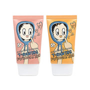 ProtoClinical k-beauty Elizavecca Skin Liar T-Rawing Foundation SPF50+/PA+++ 50ml shown with two beige foundation bottles on a white background.