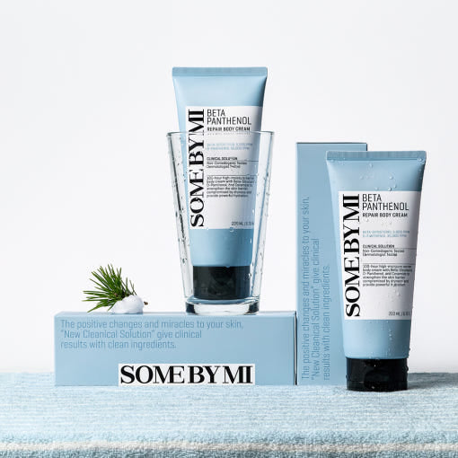 ProtoClinical k-beauty [SOME BY MI] Beta Panthenol Repair Body Cream 200ml single front-facing body cream package with visible front label on a light background
