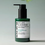 ProtoClinical k-beauty [SOME BY MI] Bye Bye Blackhead 30 Days Miracle Green Tea Tox Bubble Cleanser 120g single centered cleanser packaging with visible front label on a white background