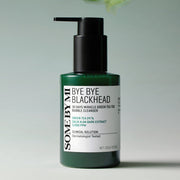 ProtoClinical k-beauty [SOME BY MI] Bye Bye Blackhead 30 Days Miracle Green Tea Tox Bubble Cleanser 120g single centered cleanser packaging with visible front label on a white background