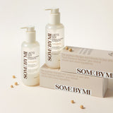 ProtoClinical k-beauty [SOME BY MI] Lacto Soy Sebum & Blackhead Cleansing Oil 200ml pale green and cream packaging centered on a clean white background
