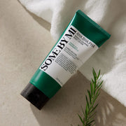 ProtoClinical k-beauty [SOME BY MI] AHA-BHA-PHA Miracle Calming Body Lotion 200ml single upright pale green lotion bottle with a dark green cap on a soft beige background