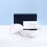 ProtoClinical k-beauty [Pyunkang yul] Ato Moisturizing Baby Soap 80gX2ea single white soap box with a dark blue band centered on a white background.