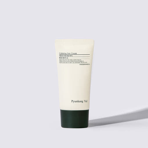 ProtoClinical k-beauty [Pyunkang Yul] Calming Sun Cream SPF50+ PA++++ 50ml shown as a single upright sun cream package centered on a light background.