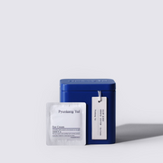 ProtoClinical k-beauty [Pyunkang Yul] Eye Cream (1ml X 50ea) single centered blue-gray eye cream package standing upright on a pale blue and cream background.