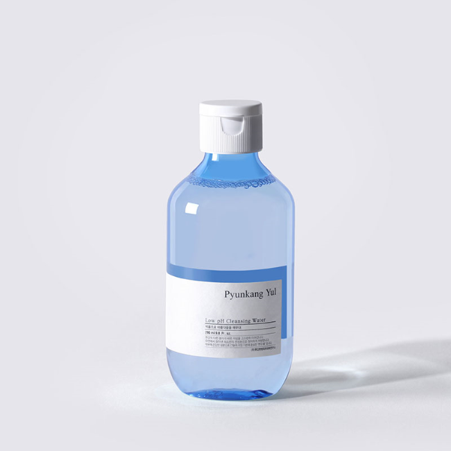 [Pyunkang Yul] Low pH Cleansing Water 290ml by ProtoClinical shown in front-facing cleansing water packaging on a clean white background for a k-beauty skincare routine.