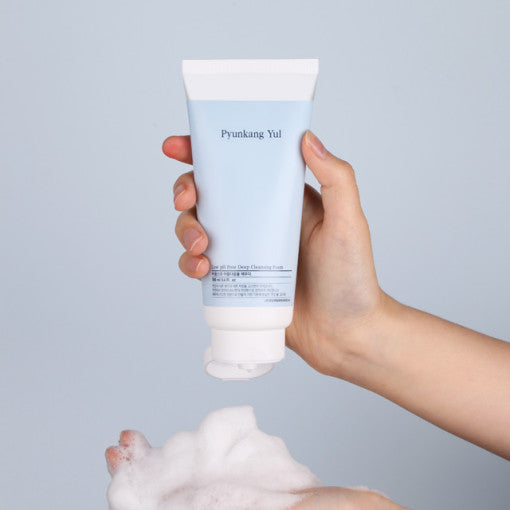 ProtoClinical k-beauty [Pyunkang Yul] Low pH Pore Deep Cleansing Foam 100ml shown as a single cleanser package with the printed front label visible on a white background