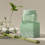 ProtoClinical k-beauty KAINE Green Calm Aqua Cream 70ml soft green skincare cream product graphic on a light background.