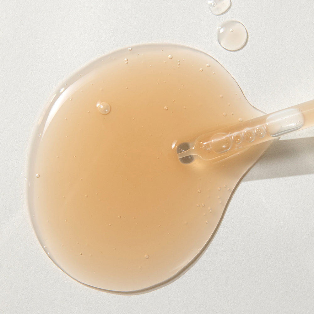 ProtoClinical k-beauty KAINE Kombu Barrier Ampoule 30ml soft beige horizontal beauty graphic with cream and taupe bands on a light background.