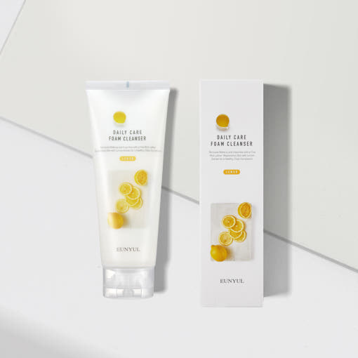 ProtoClinical k-beauty EUNYUL Daily Care lemon Foam Cleanser 150ml single front-facing lemon foam cleanser package centered on a light background