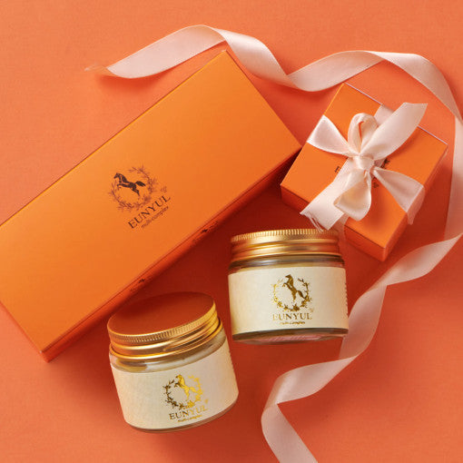 ProtoClinical k-beauty EUNYUL Horse Oil Cream 70g single cream package centered on a clean white background with branded packaging visible