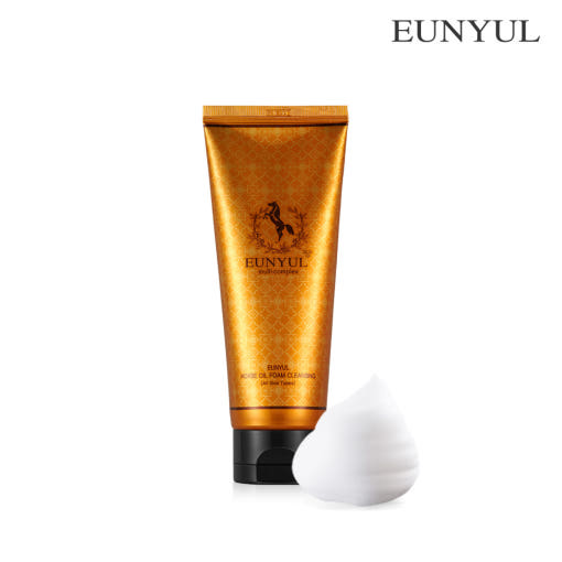 ProtoClinical k-beauty EUNYUL Horse Oil Foam Cleansing 150g single front-facing foam cleansing package centered on a light background