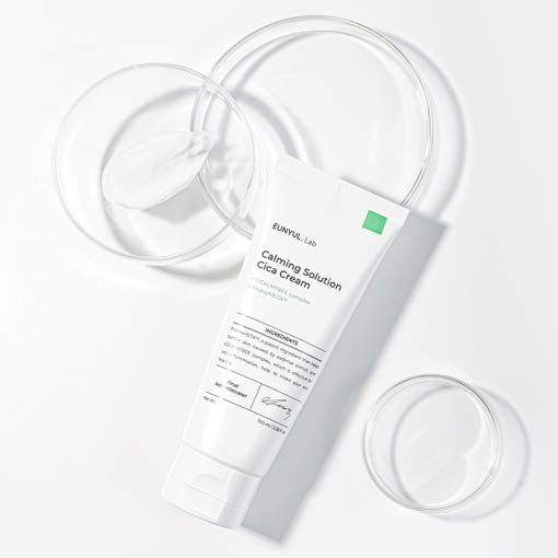 ProtoClinical k-beauty EUNYUL Lab Calming Solution Cica Cream 100ml single cream package shown in a square crop on a clean white background